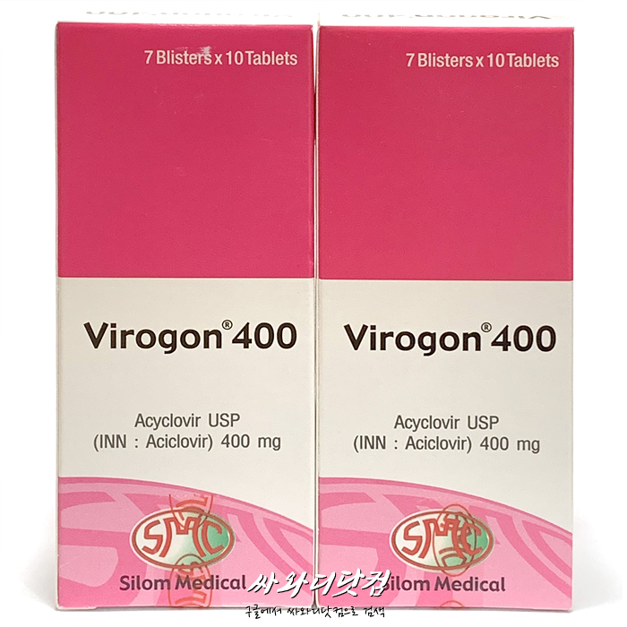 (할인★1+1 140정)아시클로버정 Virogon 400mg